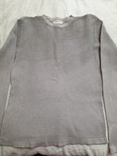 Cedarwood State Mens Grey Crew Neck  Cotton Jumper Size L