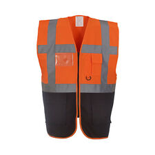 HI VIS VIZ VEST SAFETY ZIP