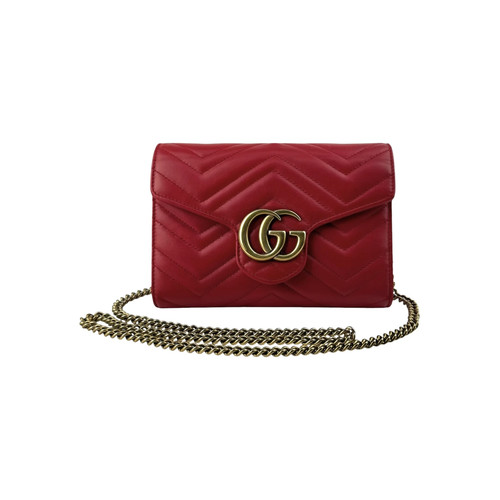Gucci marmont matelasse red - gucci,