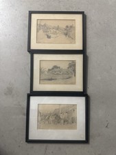 Set of 3 Antique Pencil