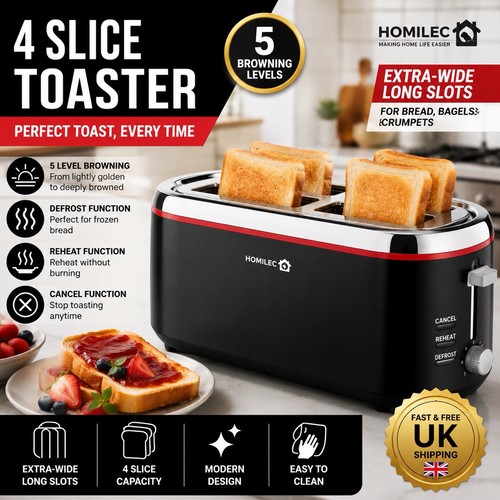 Slice toaster extra wide - 4,