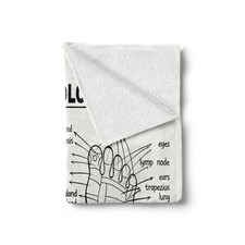 Human Anatomy Soft Flannel