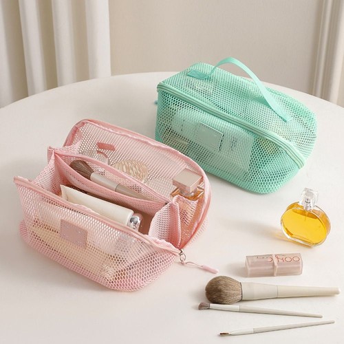 Mesh cosmetic bag - mesh,