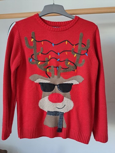 Christmas jumper rudolph - rudolph, led