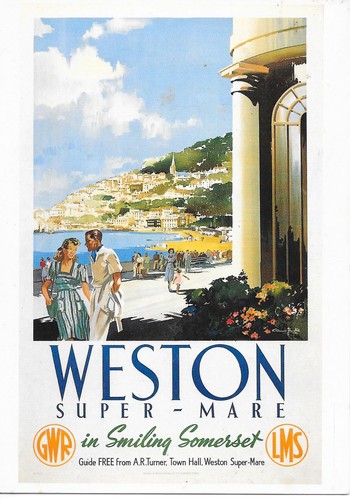 Postcard rail poster - poster, london