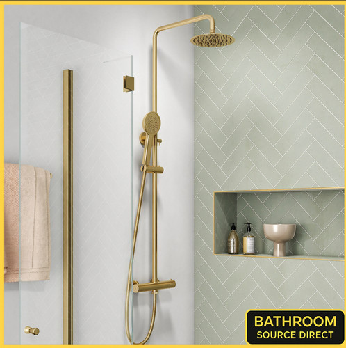 Brushed brass thermostatic - brushed,