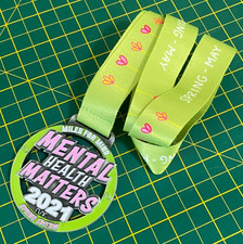 Miles For Mind Mental Health Matters Runners Race Finishers Medal 2021 Marathon