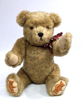 Vintage Teddy Bear / Jointed / Tikle Bears / Jingle Bell Inside