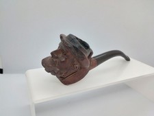 Bruyere Smoking Pipe Tobacco Hand Carved Face/Head Vintage Collectible VGC Rare