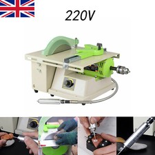 Jewelry Rock Polishing Buffer Machine Bench Lathe Woodworking Engraving Cutting