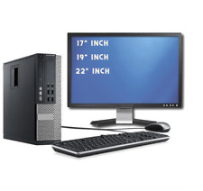 FAST CHEAP WiFi DUAL CORE i3 WINDOWS 10 PC DESKTOP COMPUTER FULL SET-UP BUNDLE