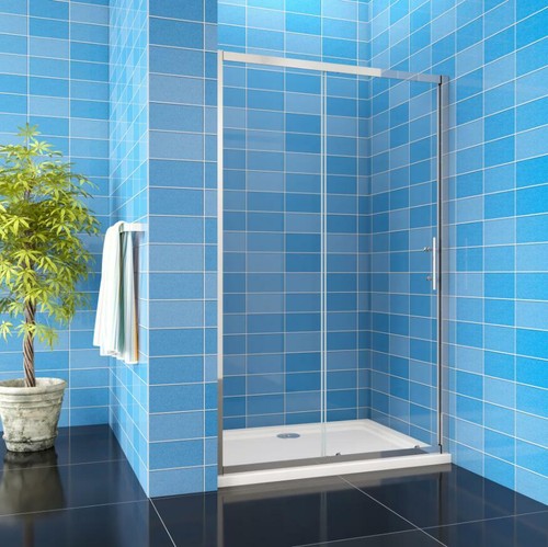 Bathroom sliding shower door - bathroom,