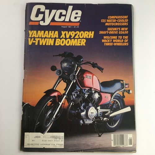 Cycle magazine august 1981 - cycle,