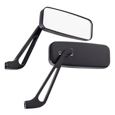 Pitking Black Pair Billet Aluminium Universal Kit Car/Caterham Wing/Side Mirrors