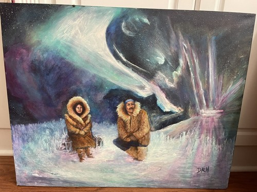Original oil painting northern - oil,