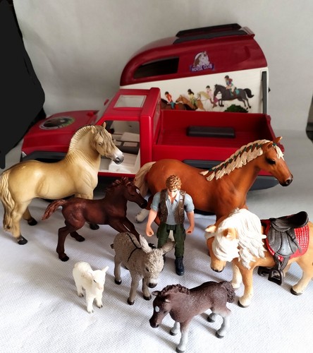 Schleich pickup truck horse - truck, &