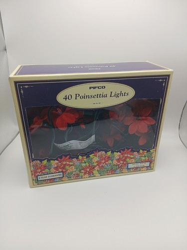 Vintage pifco red poinsettia - pifco,