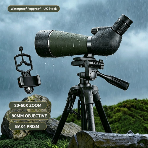 60x80 spotting scope bak4 - 20‑60x80,