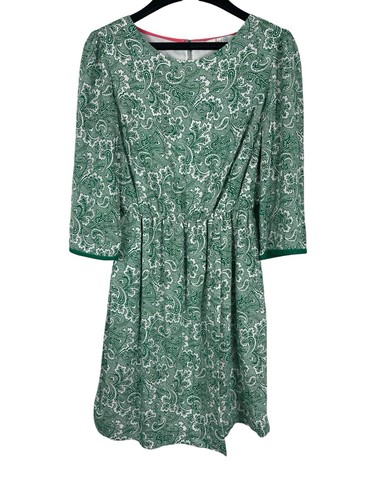 Boden green paisley dress - boden,