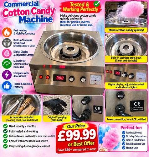 Commercial candy floss cotton - candy,