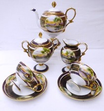 Antique Noritake Scenic Pedestal Tea set