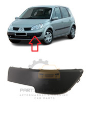 NEW FOR RENAULT SCENIC II MK2 03-06 FRONT BUMPER MOULDING TRIM BLACK LEFT N/S