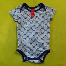 0-3 Months Paul Frank Monkey Print Baby Bodysuit Blue