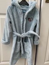 Frozen Girls Blue Dressing Gown Disney 3-4 Years Tu Sainsbury’s
