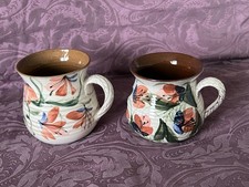 2 Welsh Hand Painted Gwili