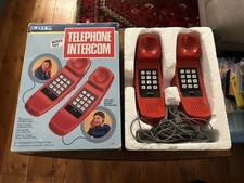 ERTL Telephone Intercom 1986 Wired Toy Phone Boxed Retro Collectable Game