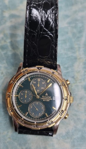 Accurist ms442 black - black, dial