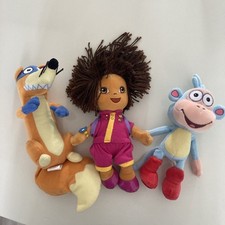 Dora The Explorer Ty Beanie Bundle Soft Toys - Including Boots & Swiped