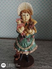 Regency Fine Arts Little Girl With Doll And Teddies Figurines Victoriana