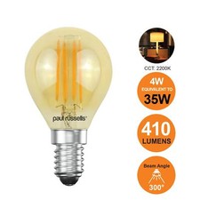 40W 25W LED Round Golf Light Bulbs Warm/Amber Small Screw E14 B22 B15 E27 Bulb