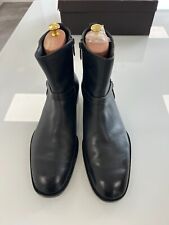 Bottega Veneta mens zip up jodhpur boots UK10 black new soles