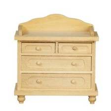 Dolls House Bare Wood Chest of