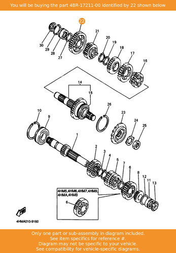 Yamaha gear 1st wheel - yamaha, (41t)