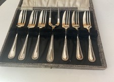 6 Beaded Bead Edge 13.5cm EPNS