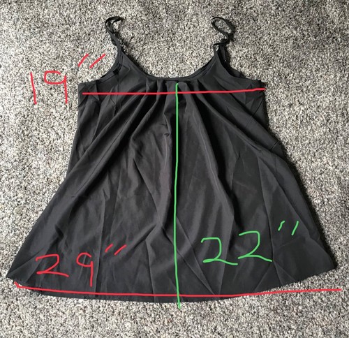 Black faux silk floaty - , loose