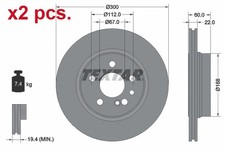 X2 PCS REAR BRAKE DISC ROTOS