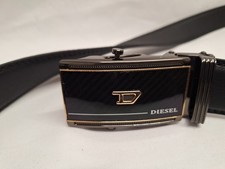 MENS LEATHER BLACK REVERSIABLE DIESEL BELT CG B23