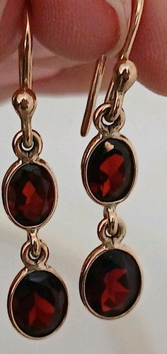 9ct gold garnet - gold,
