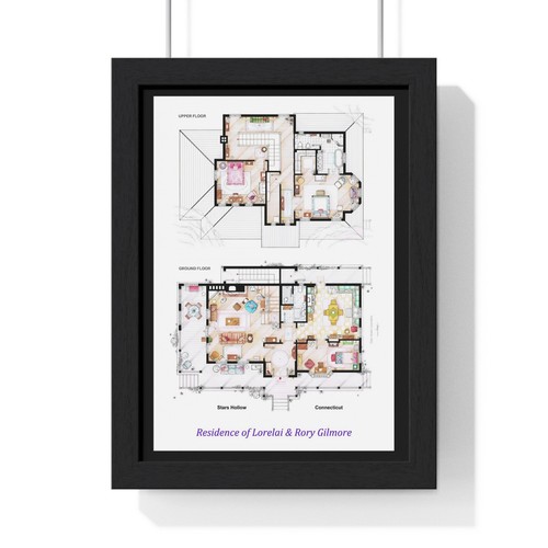 Gilmore girls house poster - girls,