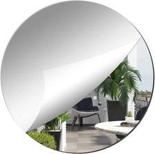 Round Self Adhesive Acrylic Mirror, Large Non Glass Tiles Plate Mirror 30cm for