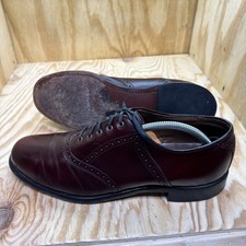 Keith Highlanders Men’s Brown Leather Oxford Shoes Size 10.5 Classic Dress USA