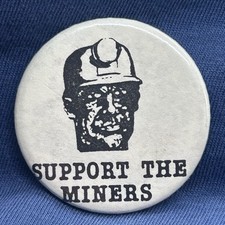 Vintage Support The Miners Pin
