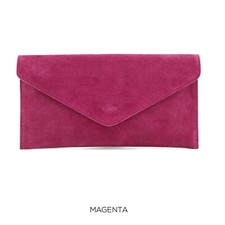 Real Suede Leather Envelope