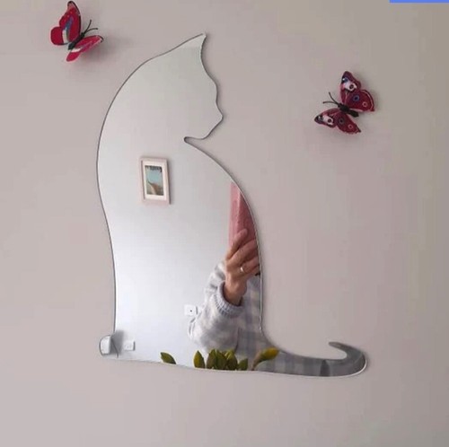 Sitting cat shaped acrylic - cat,