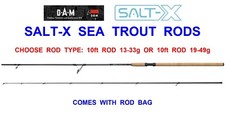 DAM SALT-X 2pc SEA TROUT ROD 24-TON CARBON SALTWATER SPINNING ROD SALMON BASS