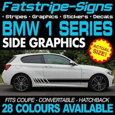 to fit BMW 1 SERIES GRAPHICS STRIPES STICKERS DECALS M SPORT SE SPORT COUPE